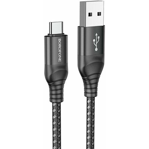 Кабель USB - Type-C, Borofone BX56 Delightful, 100 см, черный, 1 шт. кабель usb type c borofone bx58 lucky 100 см черный 1 шт