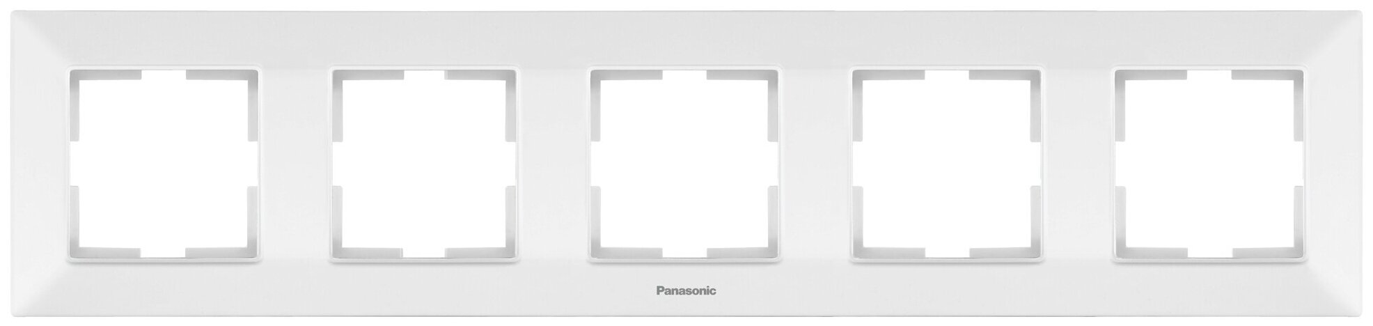 Рамка Panasonic Arkedia Slim (WNTF08052WH-RU) 5x гориз. мон. пластик белый (упак:1шт)