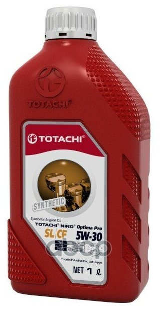TOTACHI Масло Моторное Totachi Niro Optima Pro Synthetic 5w-30 Sl/Cf Пласт. 1л