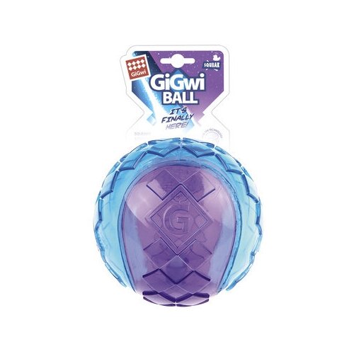 GiGwi Игрушка мяч с пищалкой, резина TPR 75513 0,11 кг 42598 (2 шт) gigwi игрушка боксерская груша с пищалкой 15 см текстиль 0 112 кг