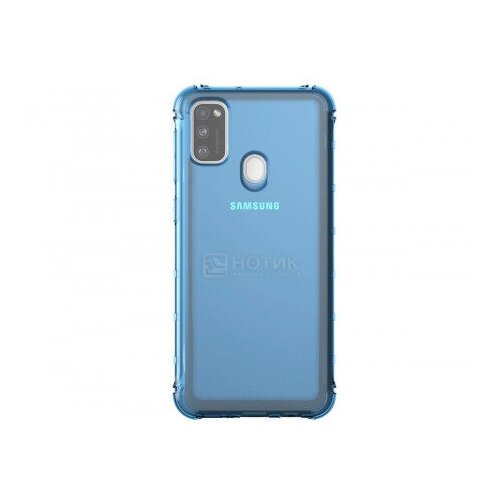 фото Чехол-накладка araree m cover для смартфона samsung galaxy m21, термополиуретан, blue, синий, gp-fpm215kdalr