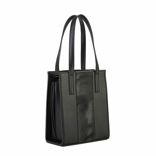 фото Сумка , натуральная кожа, серый, черный boxxy