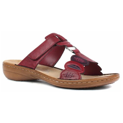 фото Шлепанцы rieker regina, размер 36, бордовый