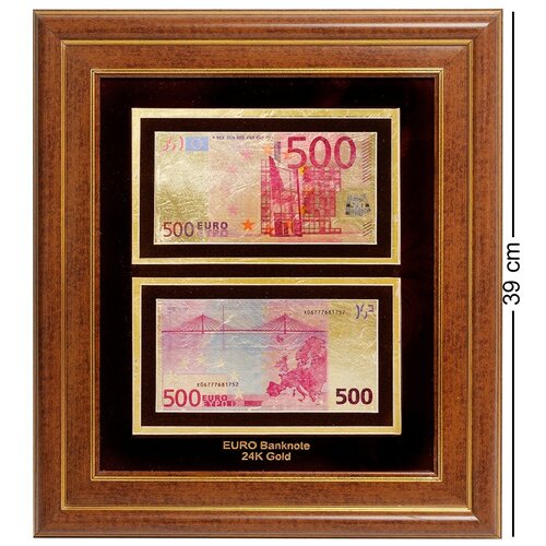 Панно Банкнота 500 EUR (евро) Евросоюз Размер: 34,5*39 см