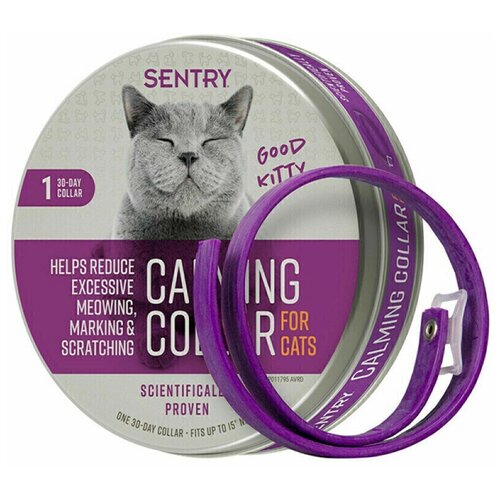 SENTRY Calming Collar успокаивающий ошейник для кошек с феромонами 1 шт (10 шт.)