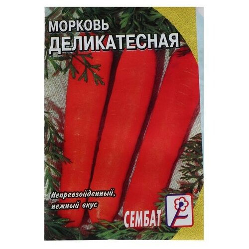 Семена Морковь Деликатесная, 2 г семена морковь деликатесная 2 г