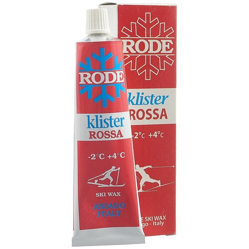 Мазь держания Rode Rossa, K40, клистер, -2.+4 °С, 60 г мазь держания rode kr3 клистер 2 4 с 60 г