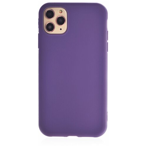 фото Чехол накладка iphone 11 pro max 6.5" gurdini soft lux силикон (17) фиолетовый