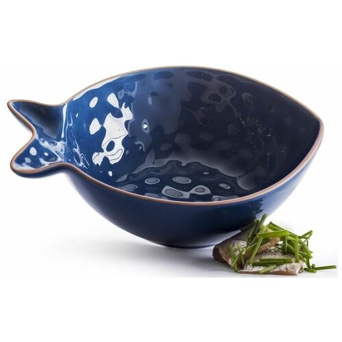 Блюдо сервировочное Рыба Kitchen (синее) Размер: 18*15*6 см T &G