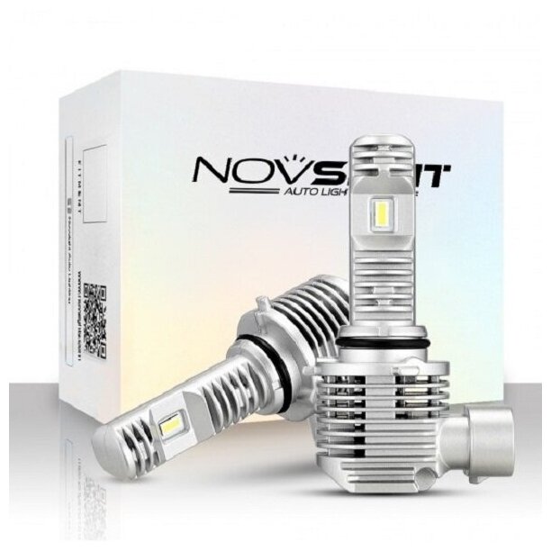 Светодиодная лампа Novsight N36 HB3 9005 цоколь P20d 50Вт 2 6000К белый свет LED автомобильная