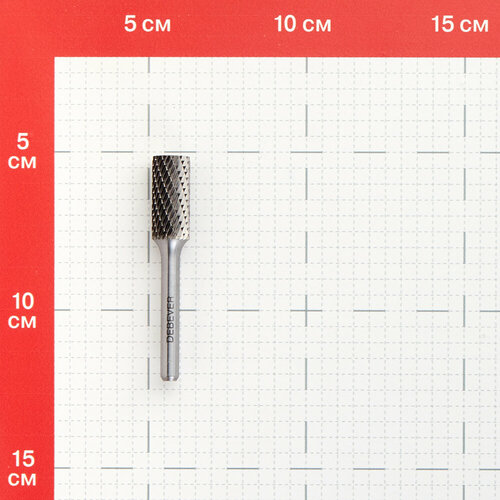 Борфреза цилиндрическая Debever DA 1225/6 D/C по металлу d12 мм твердосплавная