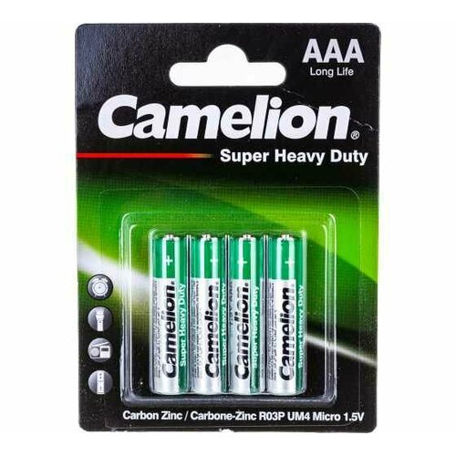 Батарейка 1.5В Camelion R6 BL-4, 1669 батарейки camelion r6 bl 4 48 шт