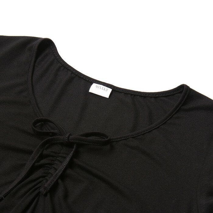 MINAKU Сорочка женская MINAKU, цвет чёрный, размер 48 - фотография № 2