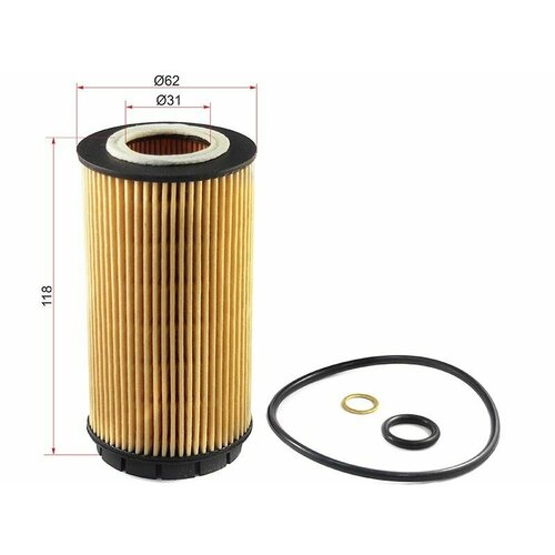 Фильтр масляный KROSS для Hyundai Tucson Kia Sportage 2.0 до 2010 г. дизель