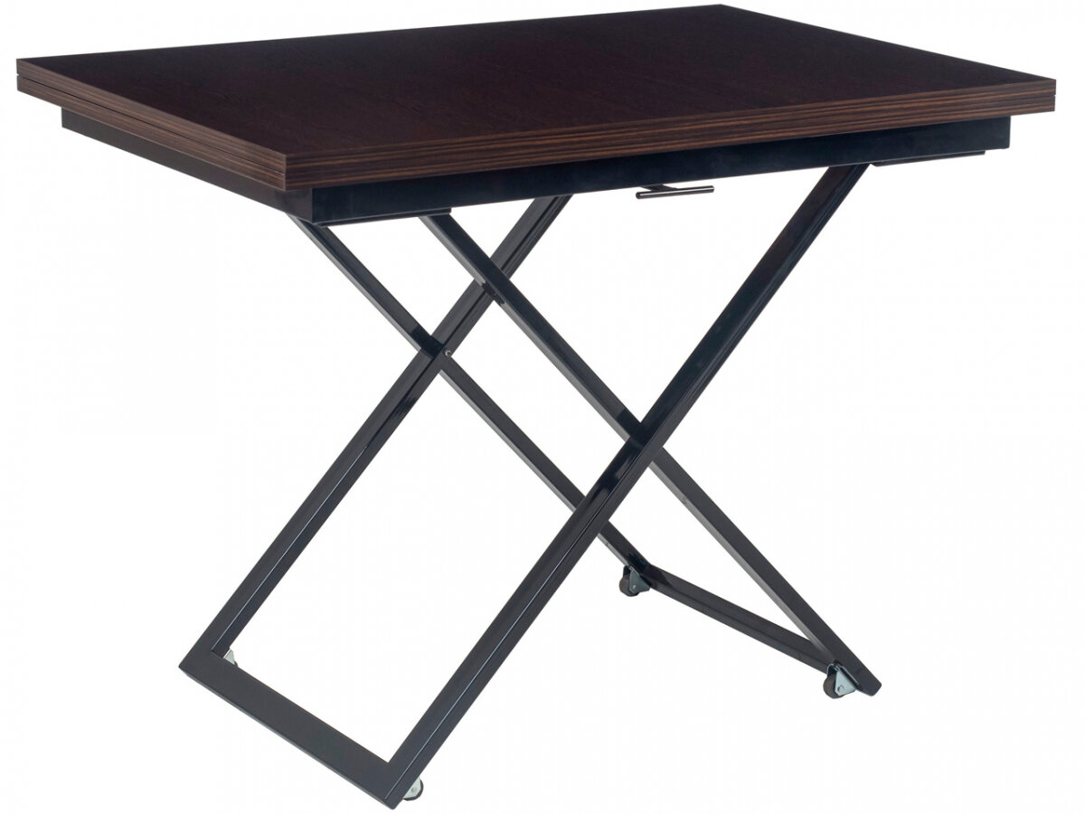 фото Стол-трансформер Levmar Compact WE D23/S53 Венге/Черный Венге/Черный