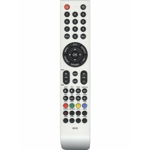 Пульт Huayu 051D white для телевизора Shivaki пульт к shivaki 051d lcd tv белый