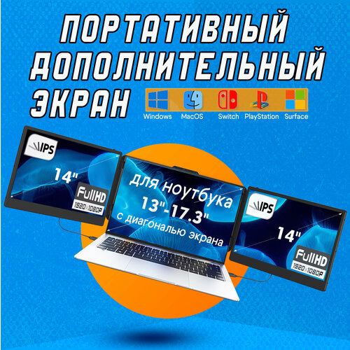 Портативный монитор для ноутбуков - дополнительный экран-расширитель KEFEYA S2 3540000₽