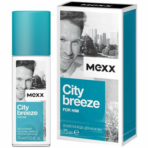 mexx душистая вода city breeze женская 75 мл Душистая туалетная вода City Breeze Man, 75 мл