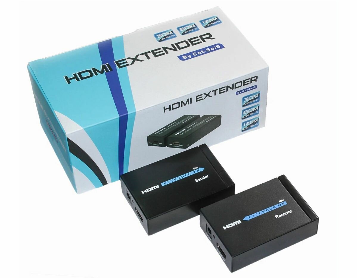Разветвитель HDMI по витой паре HDTV Extender RJ45-HDMI до 60м