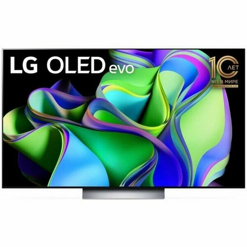 LG Телевизор OLED LG 77 OLED77C3RLA ARUB темно-серыйсеребристый 4K Ultra HD 120Hz DVB-T DVB-T2 DVB-C DVB-S2 USB WiFi Smart TV OLED77C3RLA ARUB 32531000₽