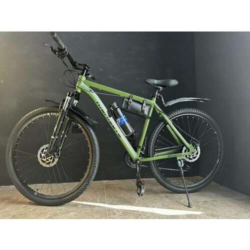 Велосипед 29 Richiesto Алюминиевая рама 195 Горный ВзрослыйПодростковый зеленый матовый 2450000₽