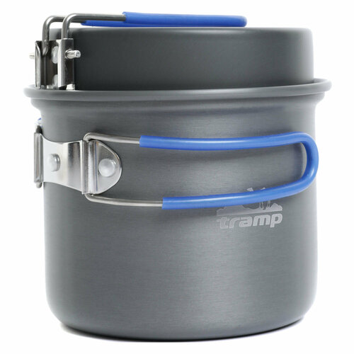 Котелок 1000 мл с крышкой-сковородой Tramp TRC-039, серый