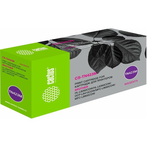 Картридж лазерный Cactus CS-TN423M TN-423M пурпурный 4000стр для Brother DCP L8410CDWHL L8260CDWMFC L8690CDW 1080₽