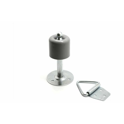 Левша Ограничитель дверной напольный 100мм с фиксатором У4-9561 Сер 1620₽