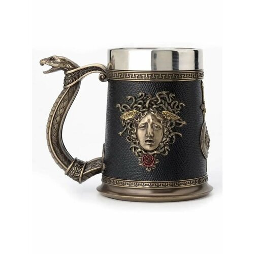 Пивная кружка Змея Цветной Кит сталь нержавеющая