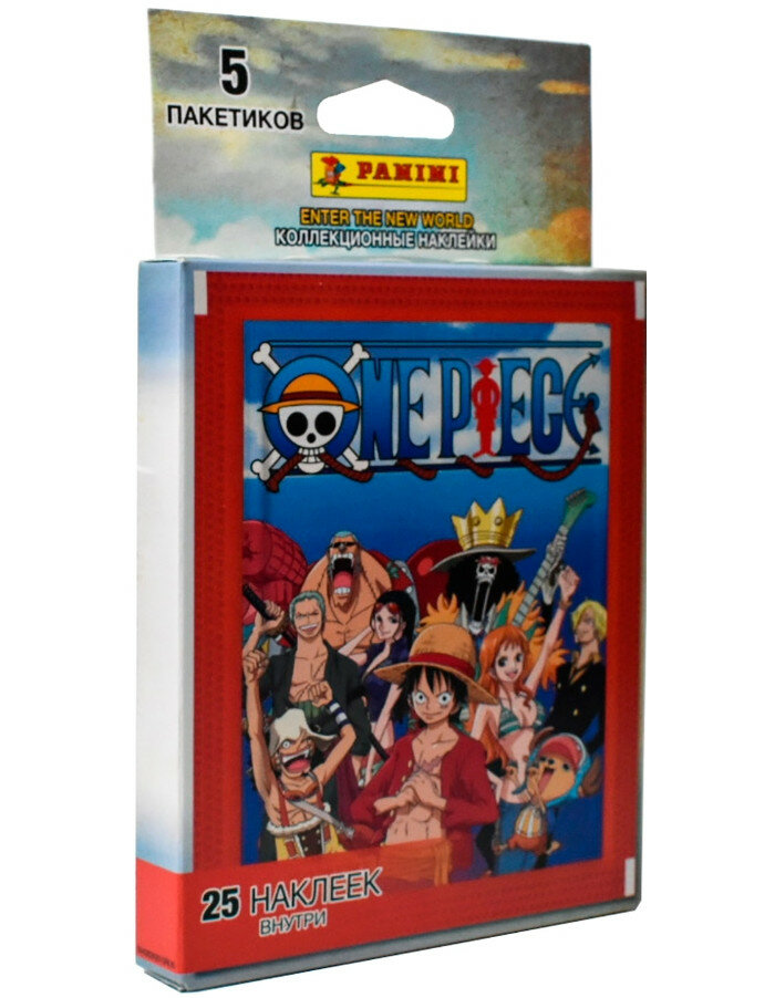 Наклейки Панини ONE PIECE Ван Пис 5 пакетиков - 25 наклеек