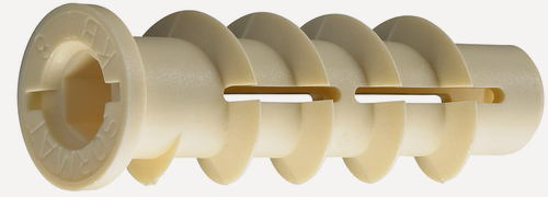 Изображение товара Дюбель нейлоновый распорный для газобетона КВТ 6, упаковка 25 шт