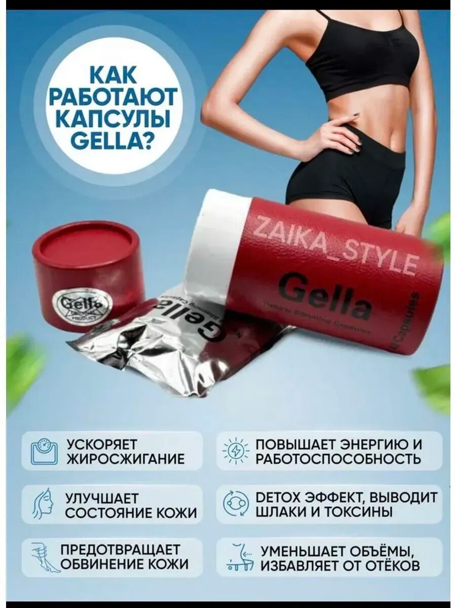 Картинки Gella Капсулы для похудения - препарат для снижения веса