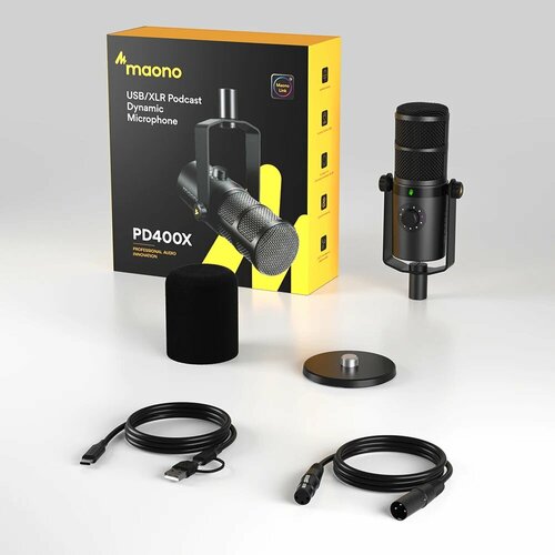 Maono PD400X Динамический микрофон PD400X 12000₽