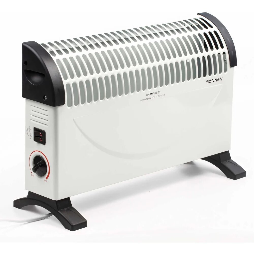 Обогреватель-конвектор SONNEN Y-02S 1500 Вт 3 режима работы белый/черный 453494