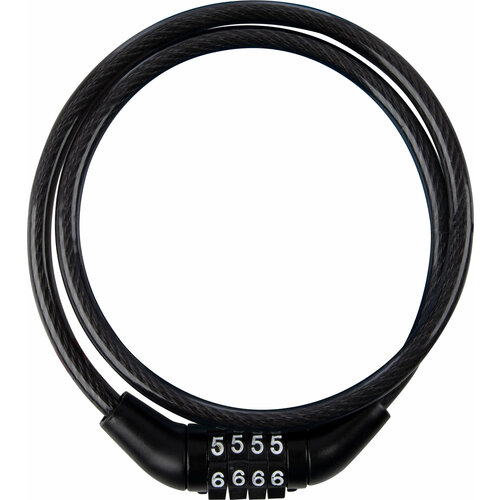 Замок велосипедный Park кодовый 65см, 6мм, с предустановленным кодом