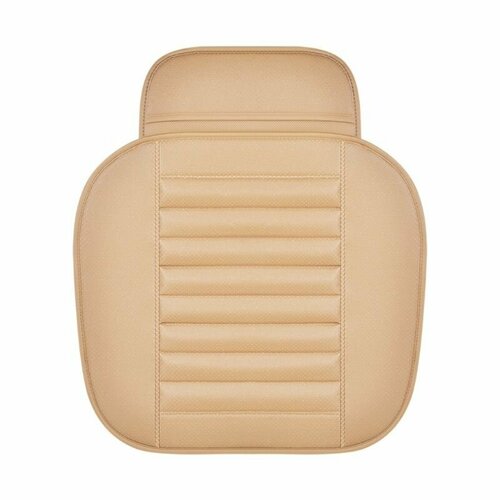 (1x) Перфорированная кожаная подушка для автомобильного сиденья - теплый бежевый половина упаковки