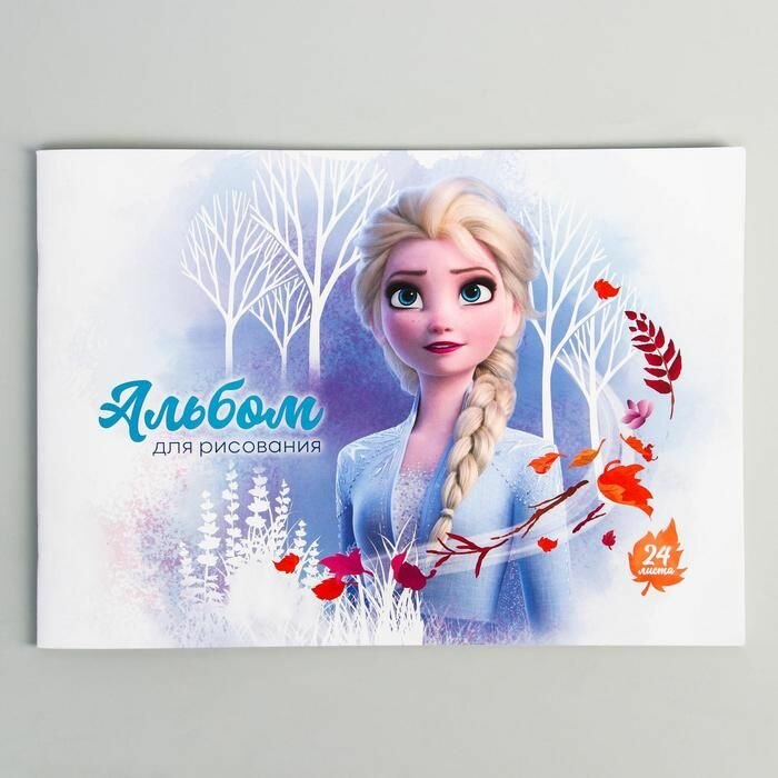 Альбом для рисования Disney А4, 24 листа, "Холодное сердце-2", Холодное сердце 4979360