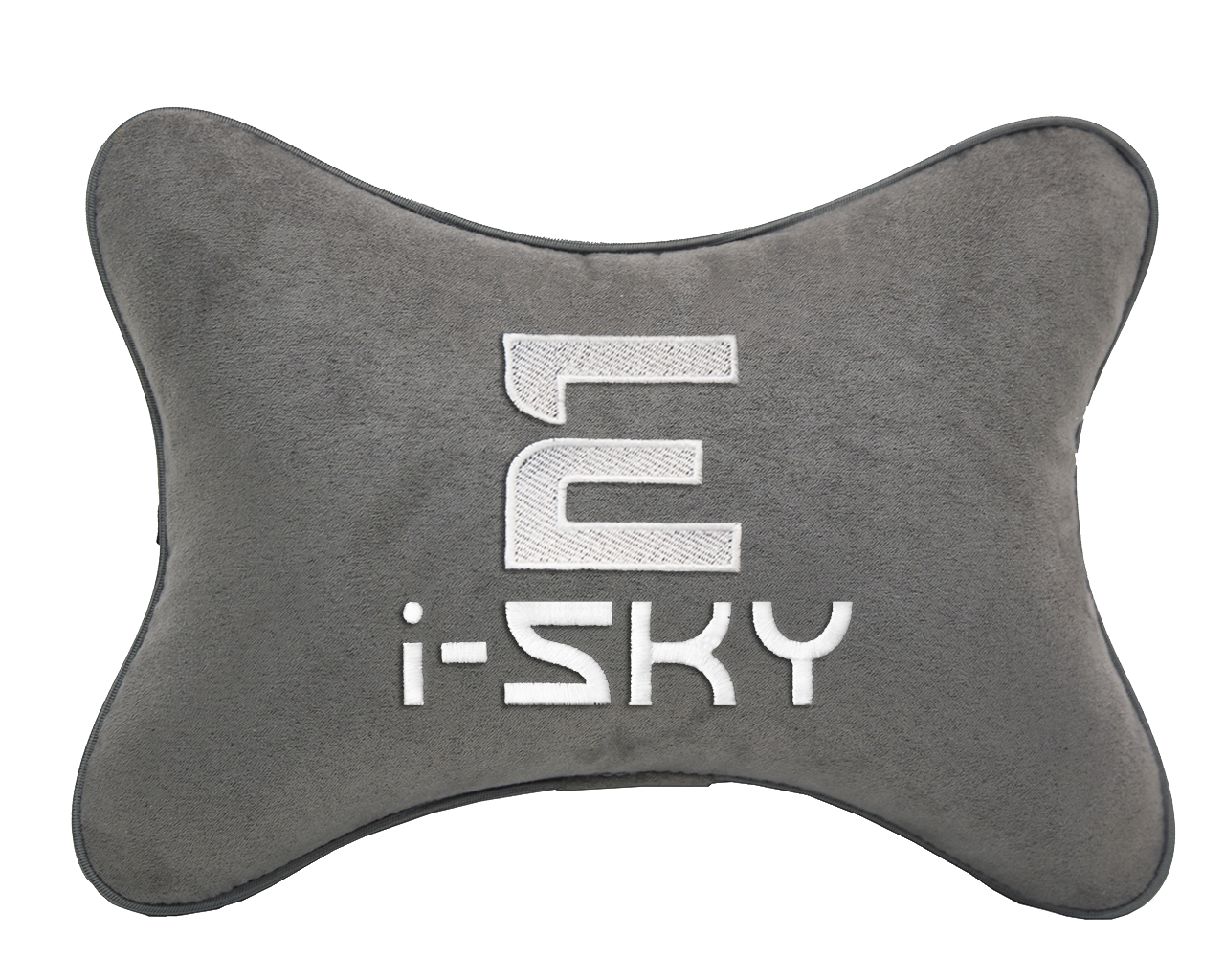 Подушка на подголовник светло-серая алькантара EVOLUTE I-SKY