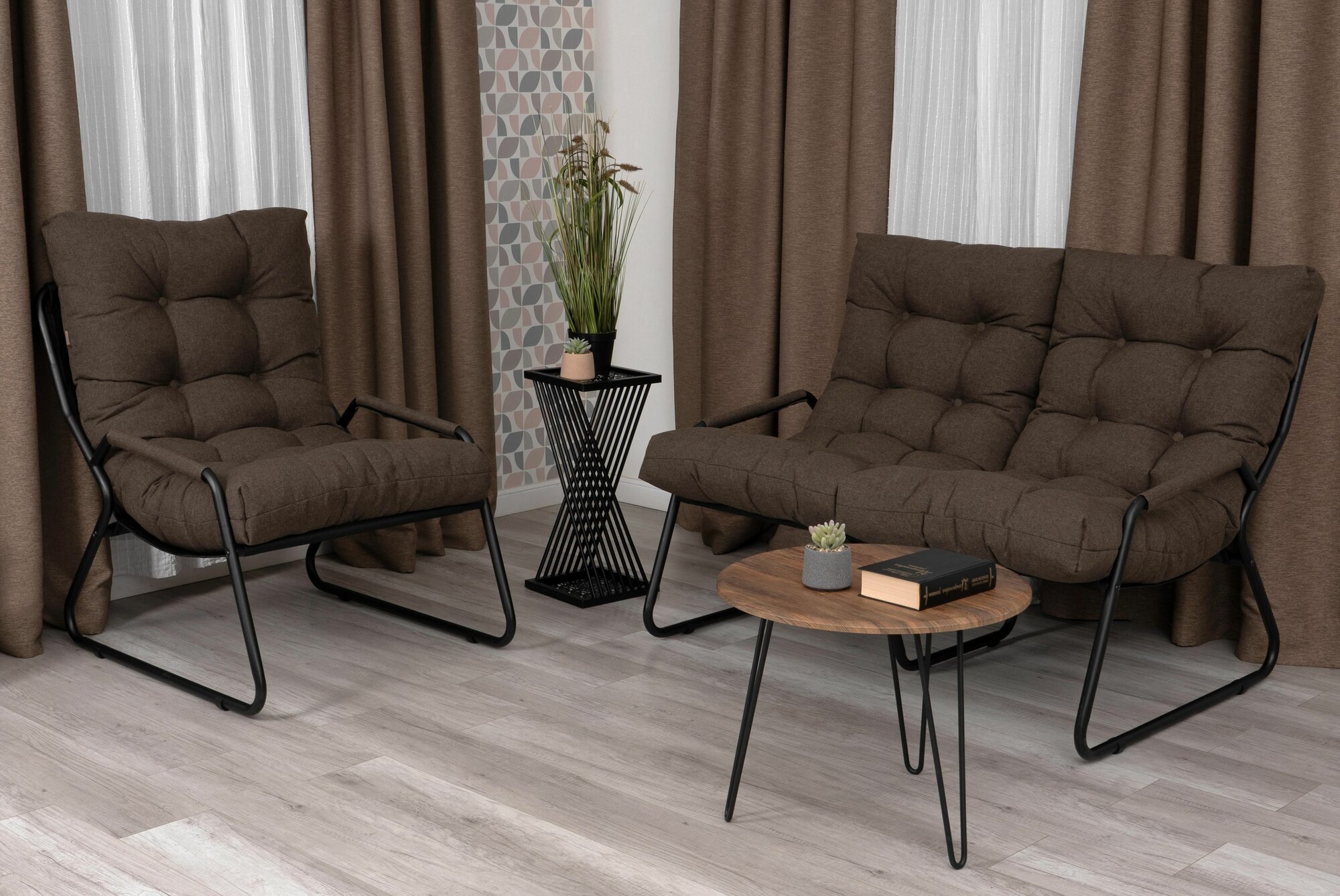 TetChair Ergo/Эрго рогожка, металл, серо-бежевый