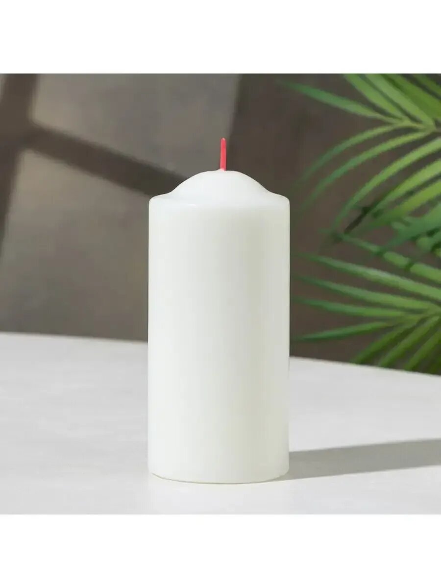 Свеча - столбик 12х56 см белая