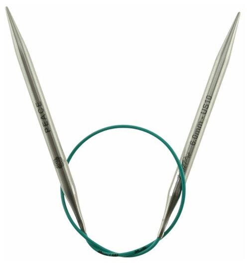 Спицы круговые Mindful 6мм/40см, нержавеющая сталь, серебристый, KnitPro, 36063