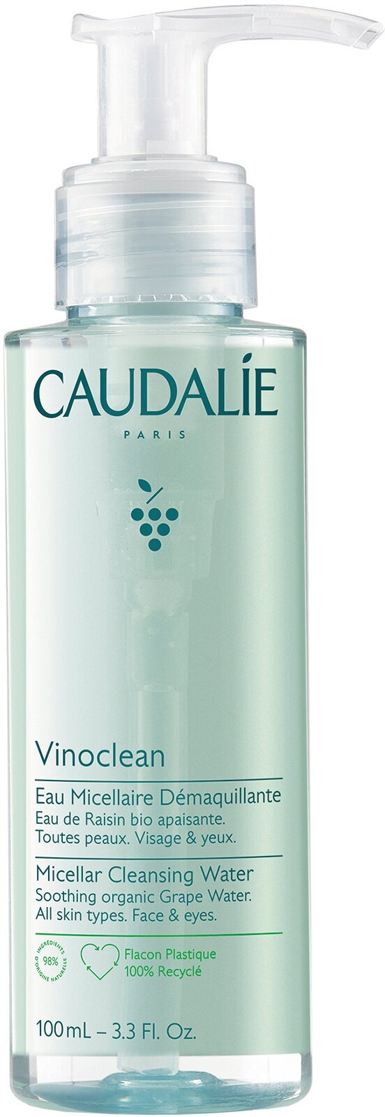 CAUDALIE Vinoclean Мицеллярная вода для снятия макияжа, 100 мл