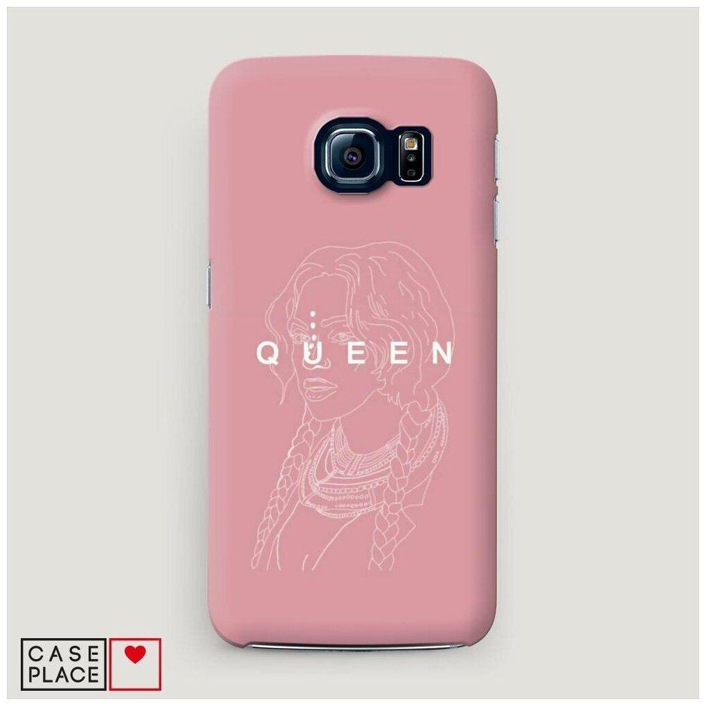 Чехол Пластиковый Samsung Galaxy S6 edge Beyonce Queen набросок