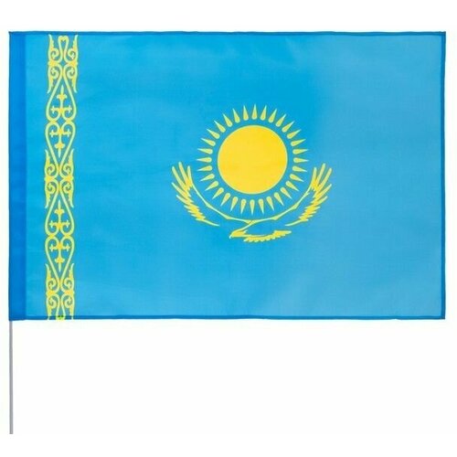 Флаг Казахстана, 90 х 135 см, полиэфирный шелк, без древка