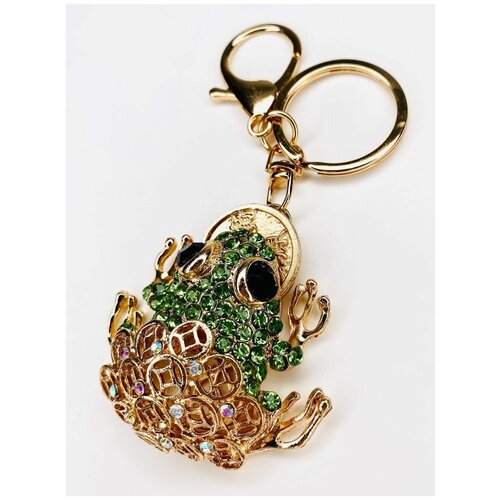 фото Брелок, золотой, зеленый acfox
