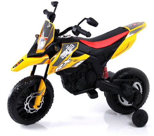 RiverToys Детский электромотоцикл P444PP S317, жёлтый