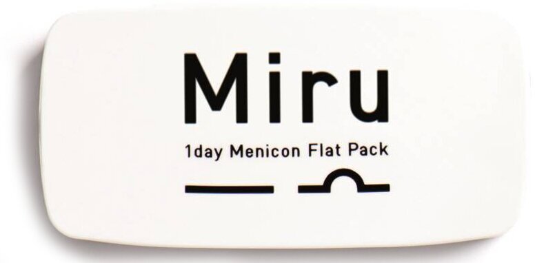 MIRU 1day Menicon Flat Pack 30 шт -01.00 R 8.6 прозр.