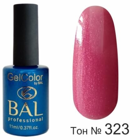 BAL Gel Color №323 Гель-лак каучуковый Розовое вино 11 мл