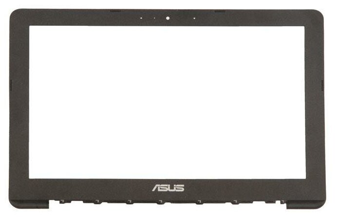 Рамка экрана (рамка крышки матрицы, LCD Bezel) для ноутбука Asus E200HA черная, пластиковая. С разбора.