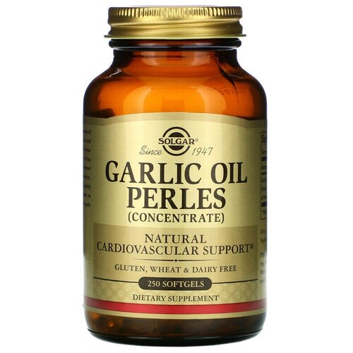 Solgar Garlic Oil Perles (Concentrate) - Чесночное масло 100 капсул